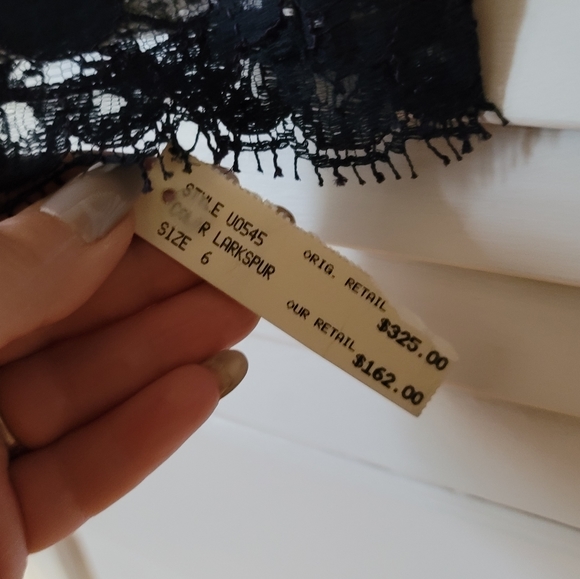 CARLISLE Vintage Foral Lace & Silk Dress Jacket, Size 6 - Picture 5 of 12